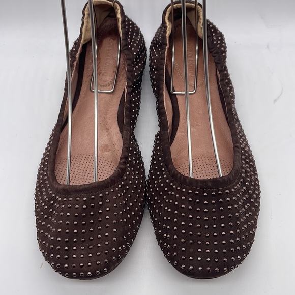Corso Como Ballet Flats Brown with Rose gold dots Sz 9 - Picture 2 of 9